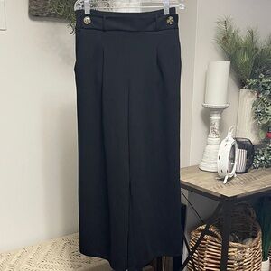 Sophisticated Black Wide Leg Trousers